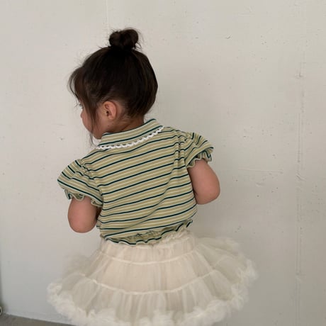 ellymolly/144. Curling collar fril T-shirt 13-15