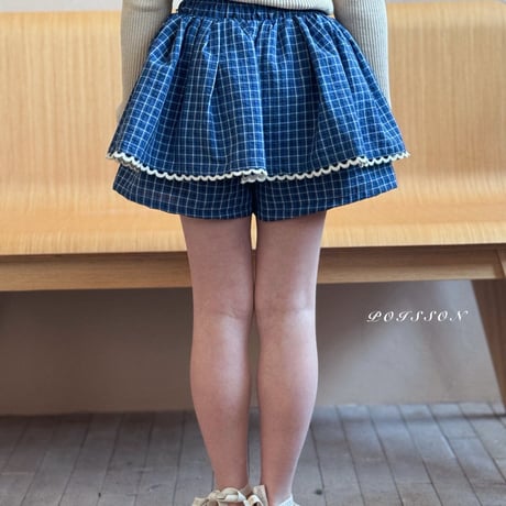 poisson/8. merry check pants skirt JS-JM