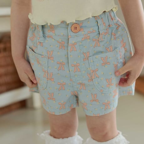 melikey/42. color ribbon half pants JS-JM