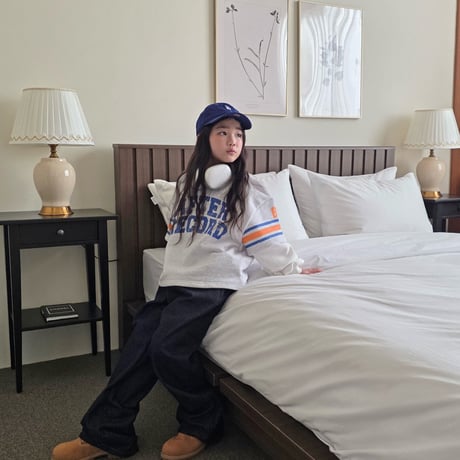 comma/86. rayerd boxy T-shirt 140-150