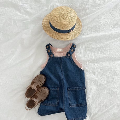 minirobe/8. distressed denim overalls  S-XL
