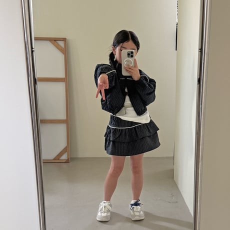 comma/95. line crop jp kangkang skirt 140-150