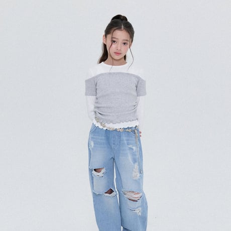 forkchips/1. high old style denim pants M-XL