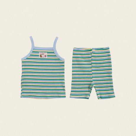 oottbebe/87. rainbow sleeveless set XS(1-2Y)-L(4-5Y)