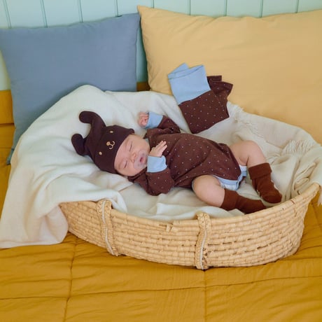 oottbebe/9. (bebe) shushu dot suit S(0-6M)-M(6-12M)