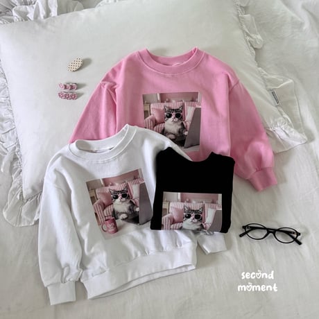 secondmoment/36. cats man-to-man XS-XL