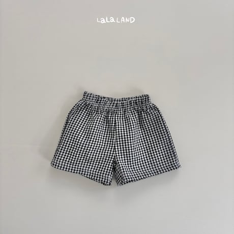 lalaland/6. jijimi check half pants XS-XL