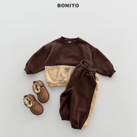 bonito/75. side two color jogger pants JS-JM