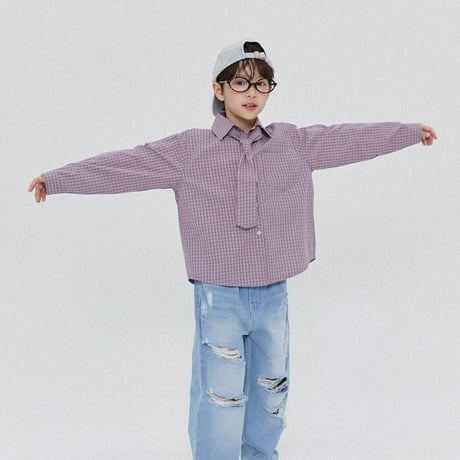 forkchips/49. mile check shirt M-XL