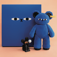 ソフビ【MY BEAR _青色】