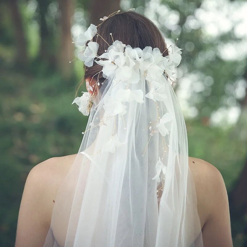 Floral Crown Veil | Millefleur Bridal