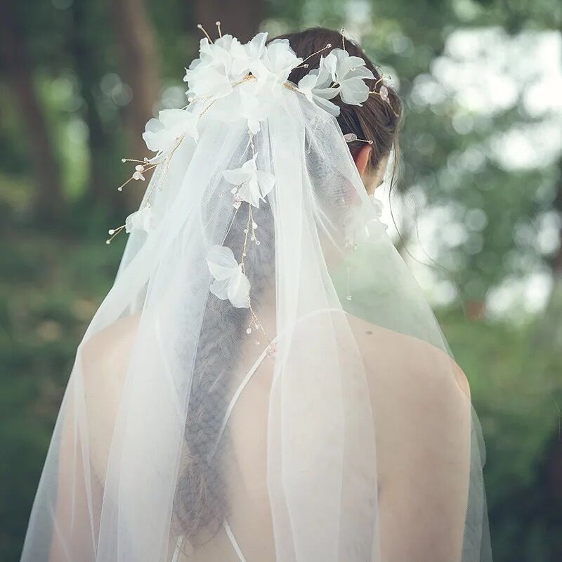 Floral Crown Veil | Millefleur Bridal