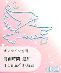 オンライン対面時間 15分or30分追加