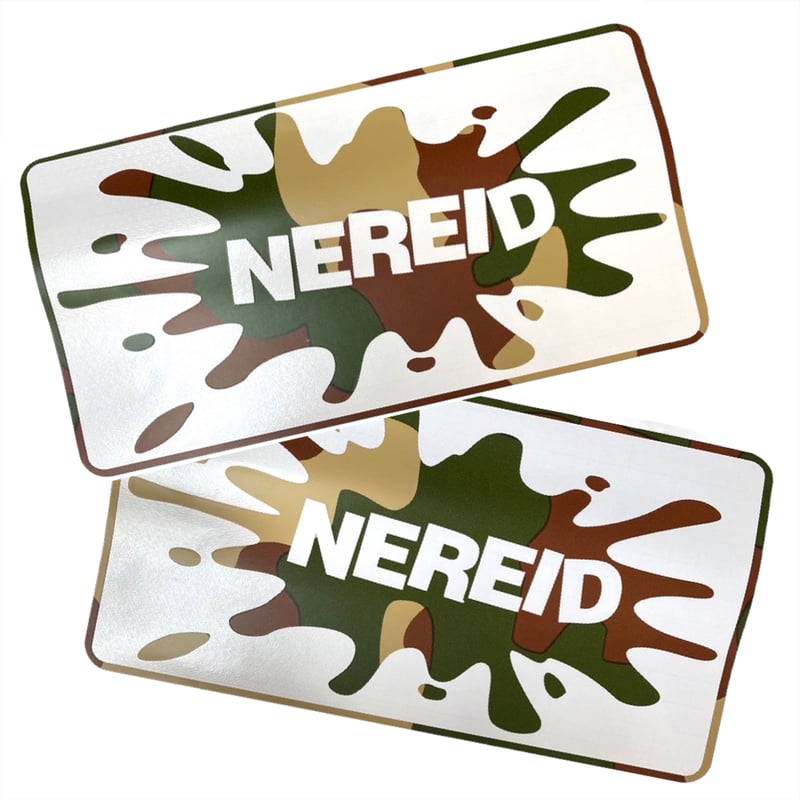 スプラッシュステッカー【大サイズ】(カーキ迷彩柄) | NEREID