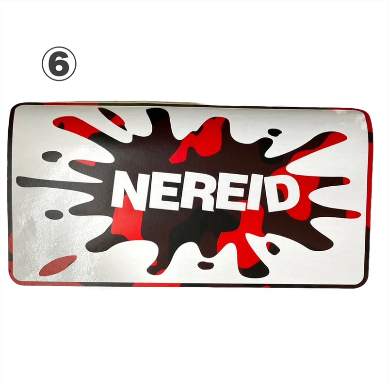 スプラッシュステッカー【大サイズ】(レッド迷彩柄) | NEREID