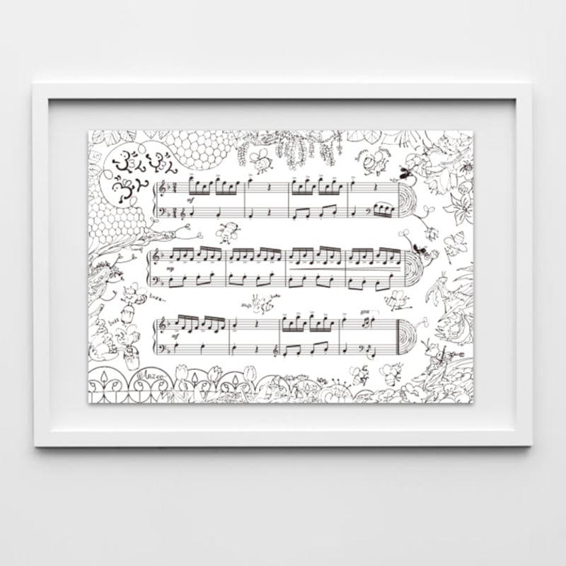 ぶんぶんぶん | Anz-oo STORE｜飾りたくなる楽譜