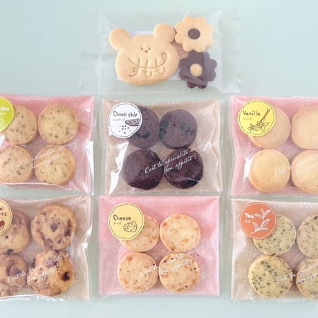6種クッキー＋ロゴクッキー(計7袋)