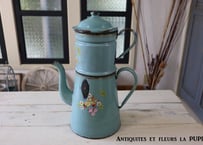 フランスから到着♪B&W社アンティーク・ホーローポット2段