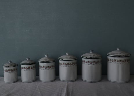 フランスから入荷♪BB社ホワイトローズガーランド6客フルセット Guirlande de roses sur fond blanc