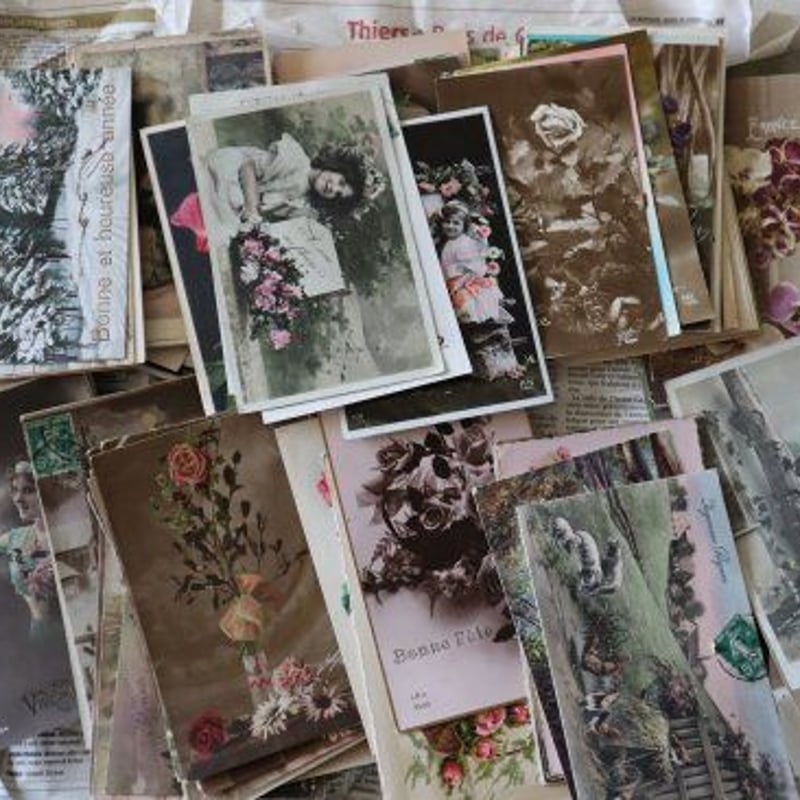 フランスアンティークポストカード（フルール系）10枚セット