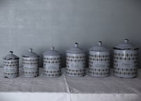 JAPY社アンティーク・ホーローポット2段（フラワー） | Antiquités et