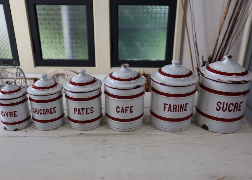 アンティークキャニスターセット フランスアンティーク キャニスター(3個セット) | Bonny Bee