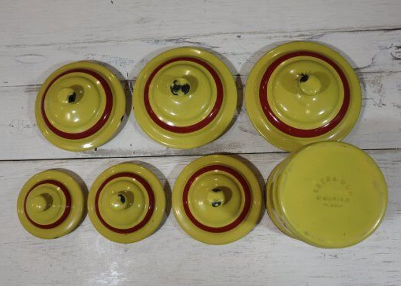 フランスから入荷♪エトワール社アンティークキャニスター6客&SEL缶