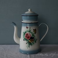 フランスアンティーク☆BF社ホーローキャニスター6P ホワイトローズバンド ローズバンド入荷♪BF社（BB社）アンティークキャニスター6客