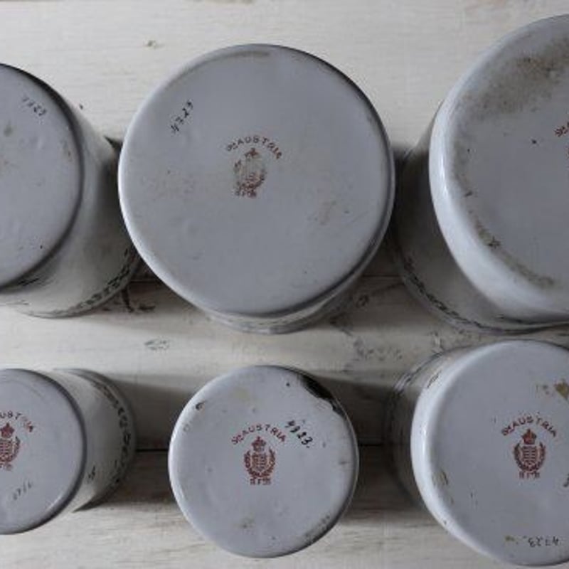 ローズバンド入荷♪BF社（BB社）アンティークキャニスター6客