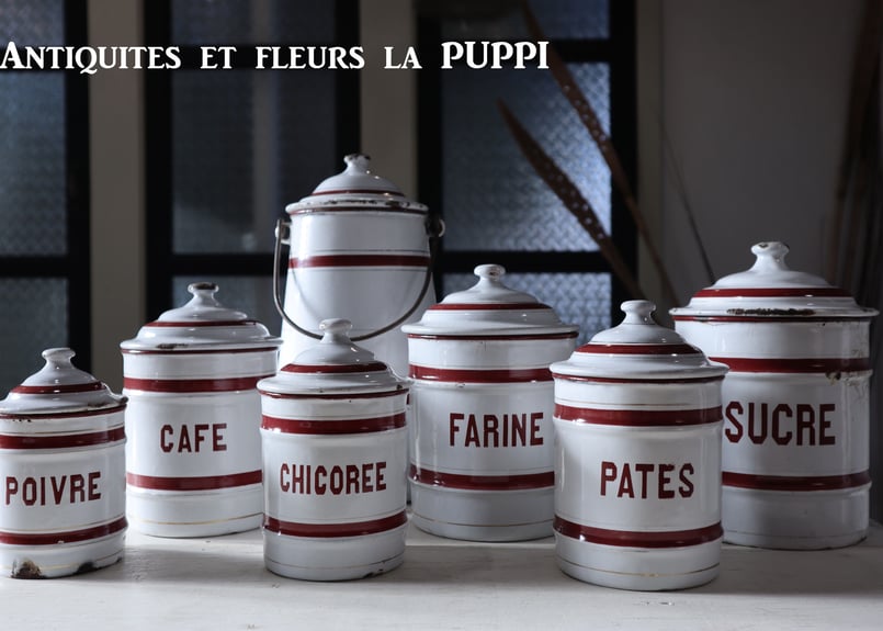 フランスアンティークキャニスターエトワール社