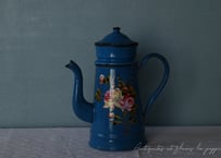 JAPY社アンティーク・ホーローポット2段（フラワー） | Antiquités et