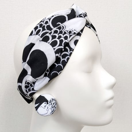 Art Series [Headband, Turban] The Climax, Aubrey Vincent Beardsley, handmade