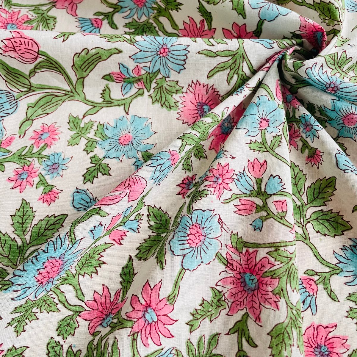 ハンドブロックプリント#73 | 旅する生地屋 Fumitsuki