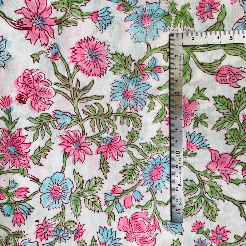 ハンドブロックプリント#73 | 旅する生地屋 Fumitsuki