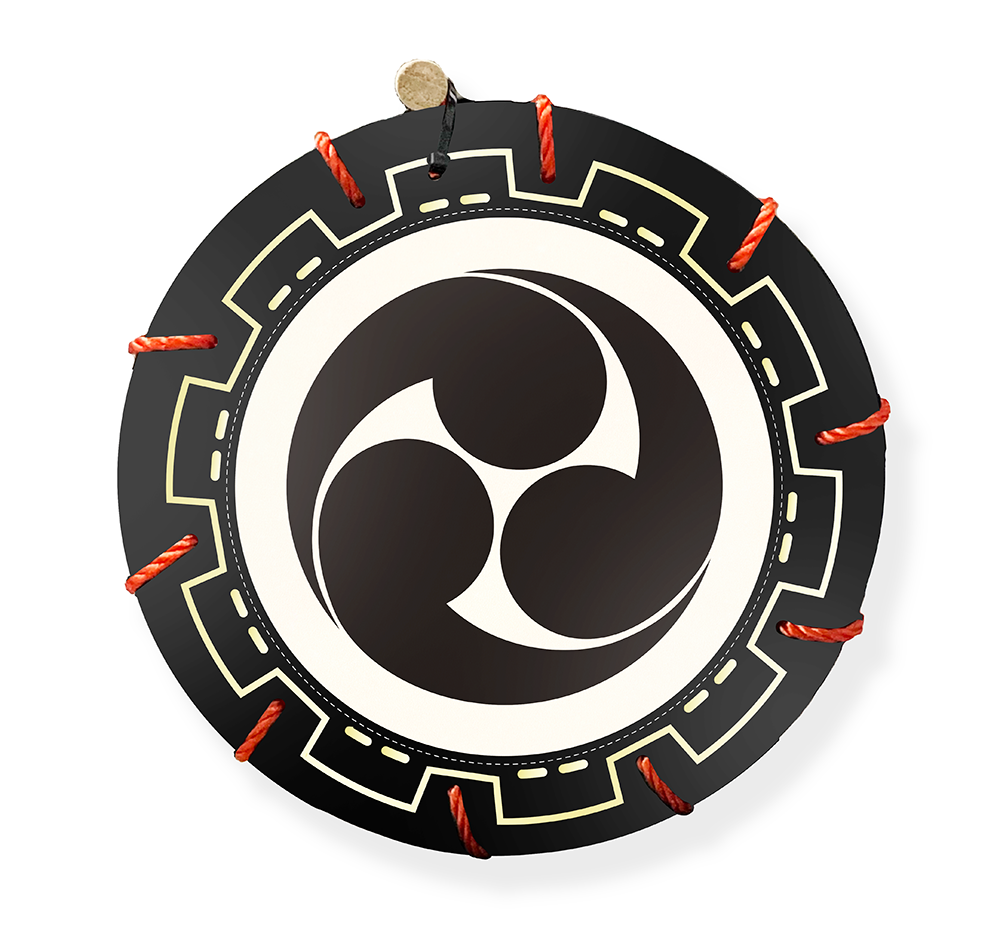 本格三つ巴デザイン（バチ付き） | 子ども用締め太鼓【エイサーキッズ】