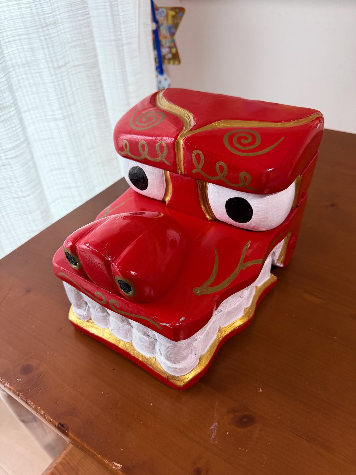 受注生産※年明け発送】子ども用獅子頭（赤） | 子ども用締め太鼓