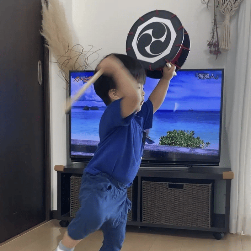 本格的デザイン（バチ付き）一番人気 | 子ども用締め太鼓