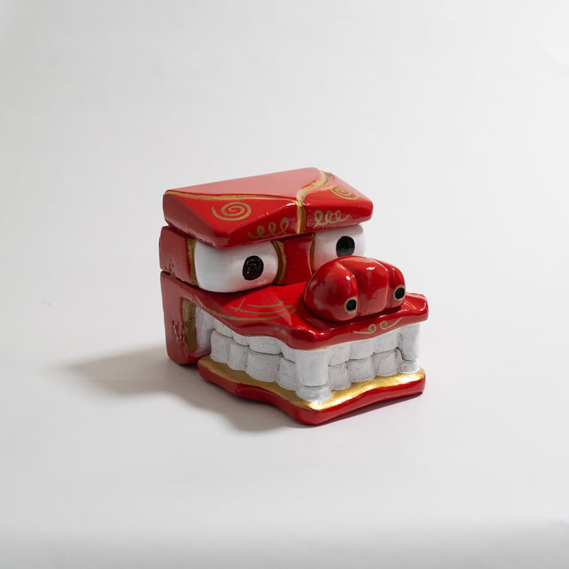 受注生産※年明け発送】子ども用獅子頭（赤） | 子ども用締め太鼓