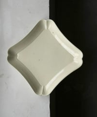 English Creamware Square Plate