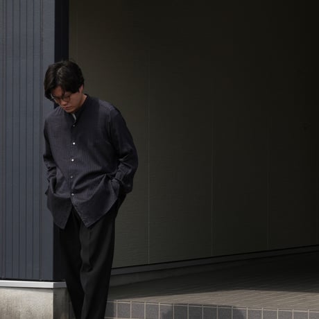 HEUGN ユーゲンMorris LINO silk JqdGray SHIRT heugn | STORES