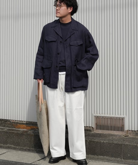 BAUTH / LINEN MILITARY JACKET
