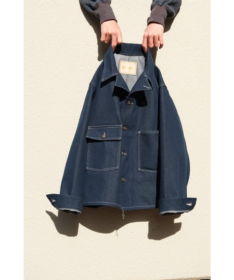 FAUVES "Exclusive" CARPENTER SHORT JACKET - DENIM-