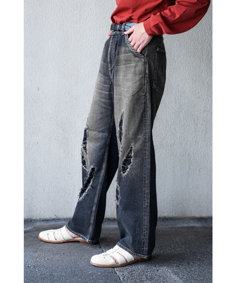 ENCOMING SLASHED DENIM TROUSER | MusterWerk Sud.