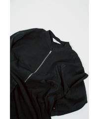 ANCELLM CREPE HALF ZIP SHIRT