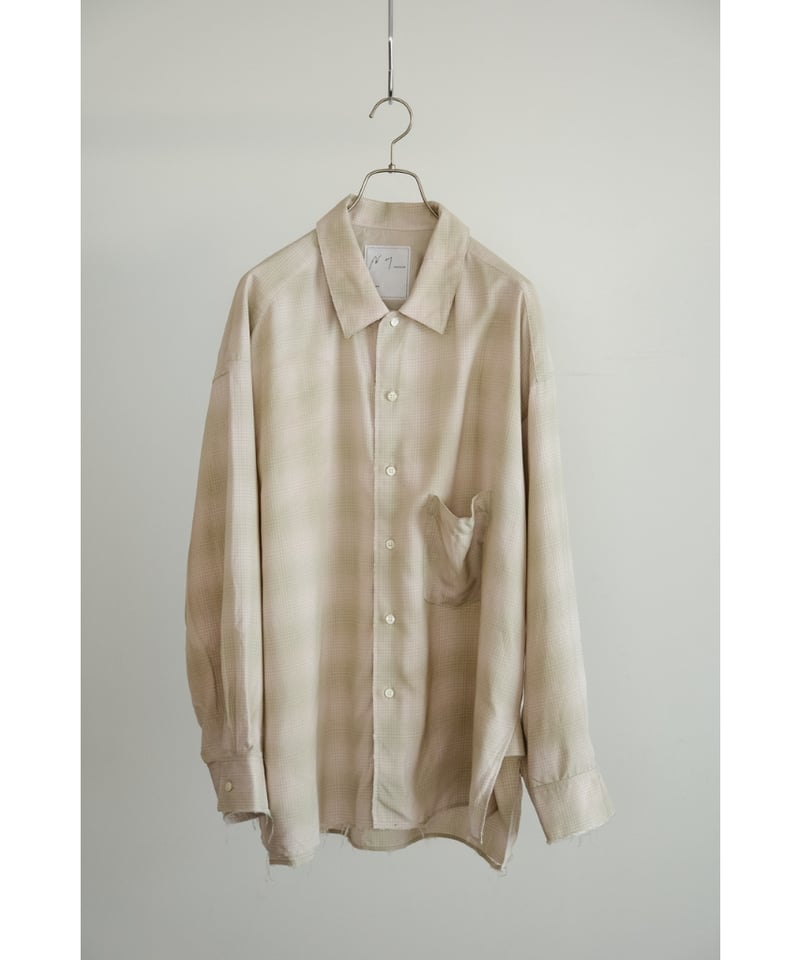 トップス ANCELLM OMBRECHECK SHIRT size2 ANCELLM - OMBRECHECK SHIRT, 2colors | COELACANTH アンセルム