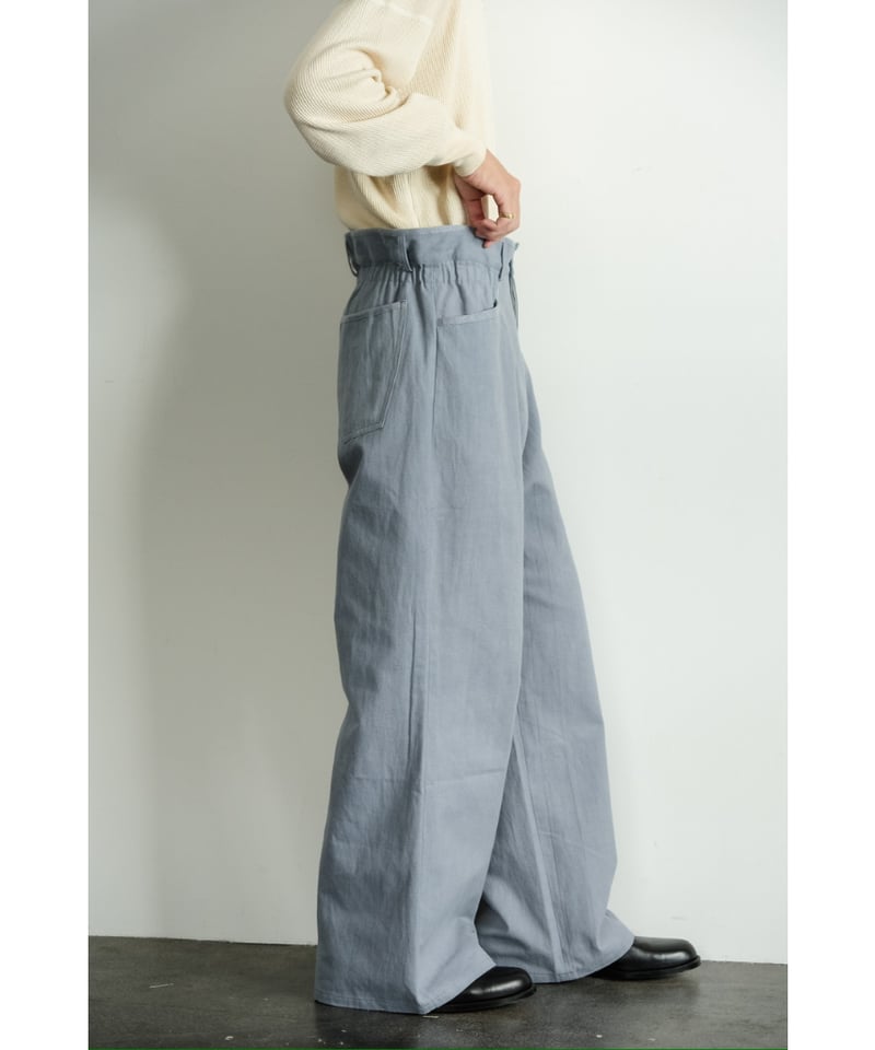 m's braque GATHERED BAGGY PANTS | MusterWerk Sud.