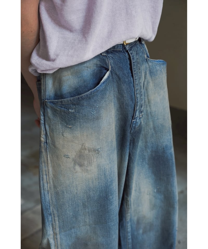 ANCELLM DENIM WIDE SLACKS | MusterWerk Sud.