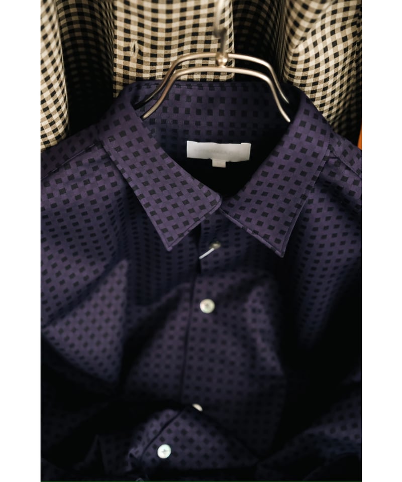 【未使用】KANEMASA PHIL. Check Jersey Shirt KANEMASA PHIL. 「Check Jersey Shirt」WP CHACOAL