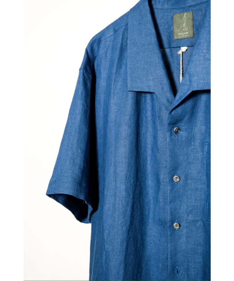 【名作】Gorsch Open Collar Oxford Shirts Gorsch the merry coachman Open Collar Short Sle