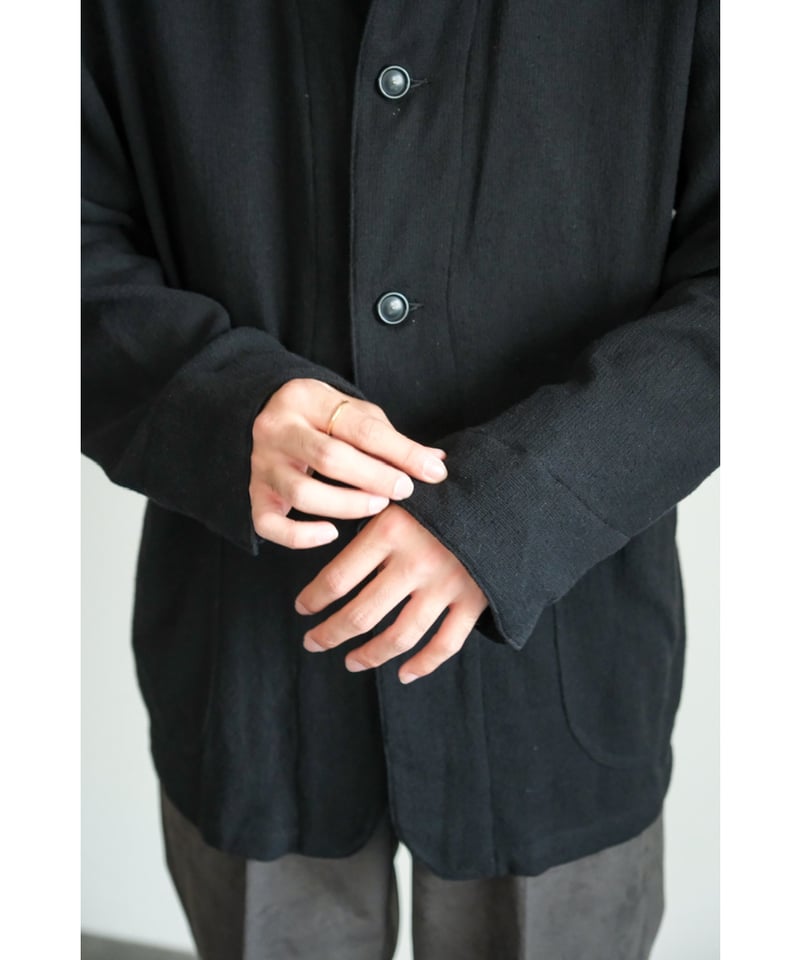 ジャケット・アウター 25AW ULTERIOR WOOL SILK MESH SH-COVERALL ULTERIOR / WOOL SILK MESH SH-COVERALL -BLACK- aIbn公式通販